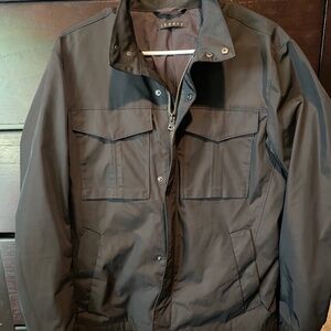 Theory Stand Collar Jacket - Black - Size M